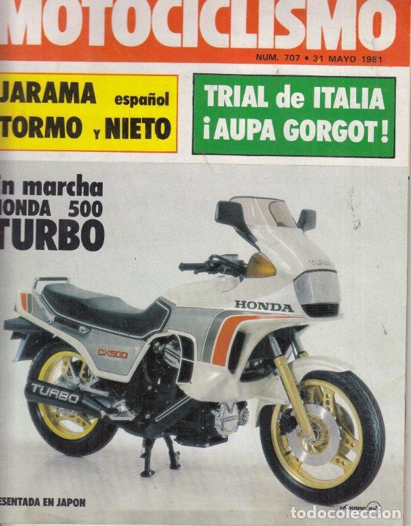 Automobili e Motociclette: REVISTA MOTOCICLISMO N&ordm; 707 A&Ntilde;O 1981. PRUEBA: PUCH BLANCO COBRA X3S AGUA TT. RACING: CAGIVA 500 GP.