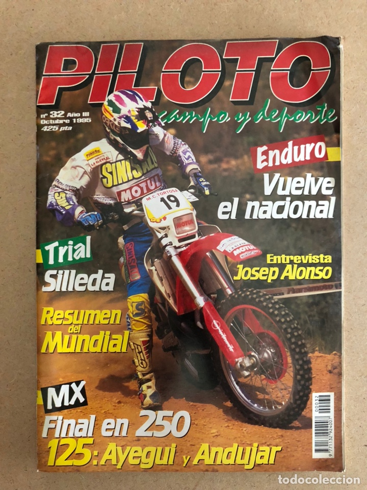Voitures et Motocyclettes: PILOTO CAMPO Y DEPORTE N&deg; 32 (1995). TRIAL (SILLEDA, MUNDIAL), ENDURO, MX (250, 125: AYEGUI Y ANDUJA