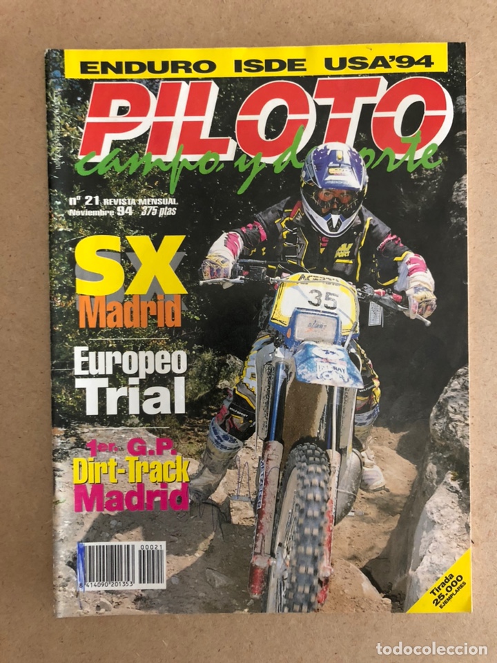 Voitures et Motocyclettes: PILOTO CAMPO Y DEPORTE N &deg; 21 (1994). SX MADRID, EUROPEO TRIAL, 1&ordm; G.P. DIRT TRACK MADRID
