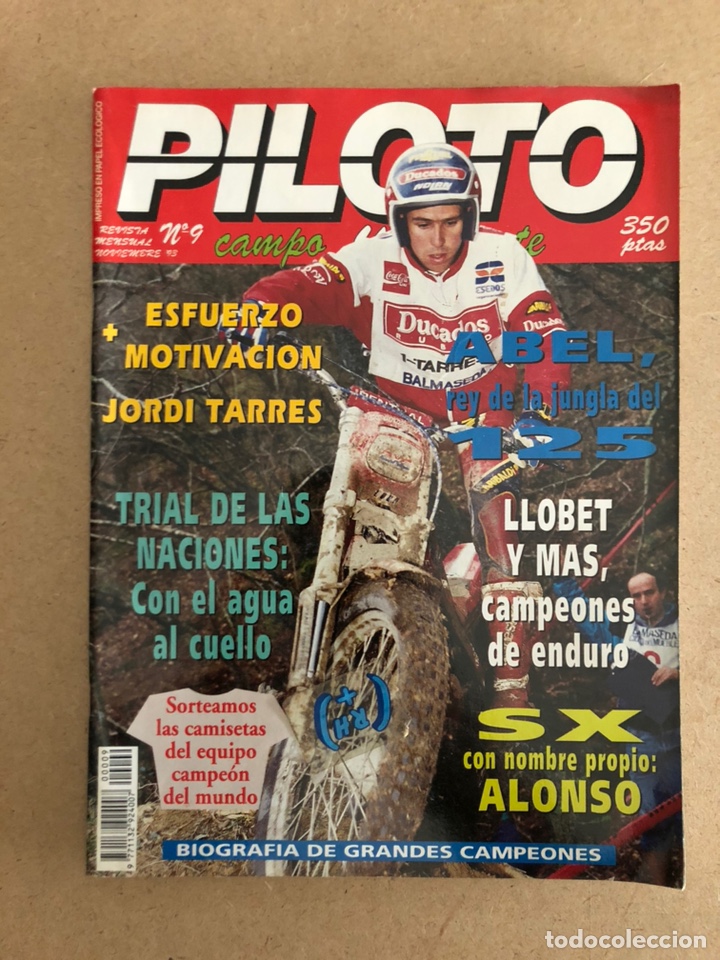 Voitures et Motocyclettes: PILOTO CAMPO Y DEPORTE N &deg; 9 (1993). TRIAL, JORDI TARRES, ABEL RWY 125, LLOBET Y M&Aacute;S, SX ALONSO,...