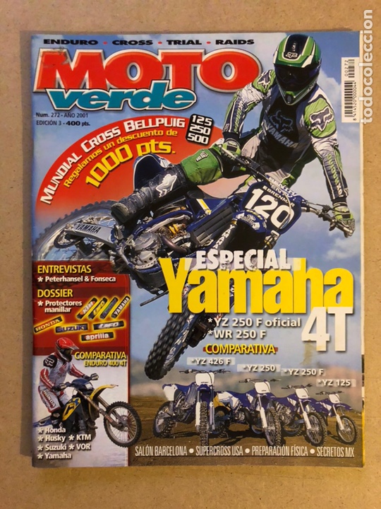 Coches y Motocicletas: MOTO VERDE N&deg; 272 (2001). COMPARATIVA ENDURO 400 4T ( HONDA, HUSKY, KTM, VOR,..)ESPECIAL YAMAHA 4T