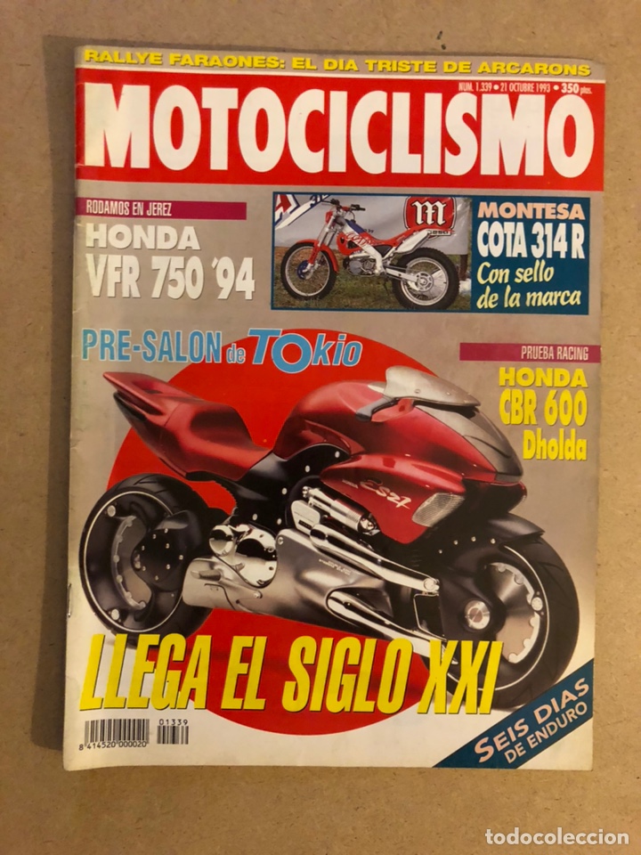 Coches y Motocicletas: MOTOCICLISMO N&deg; 1339 (1993). HONDA VFR 750, MONTESA COTA 314R, HONDA CBR 600, ENDURO, RALLYE FARAONE