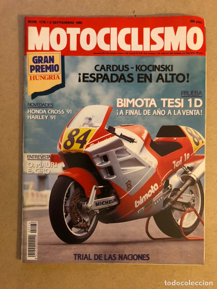 Cars and Motorcycles: MOTOCICLISMO N&deg; 1176 (1990). CARD&Uacute;S Vs KOCINSKI, BIMOTA TESI 1D, HONDA CROSS &lsquo;91, HARLEY &lsquo;91,...