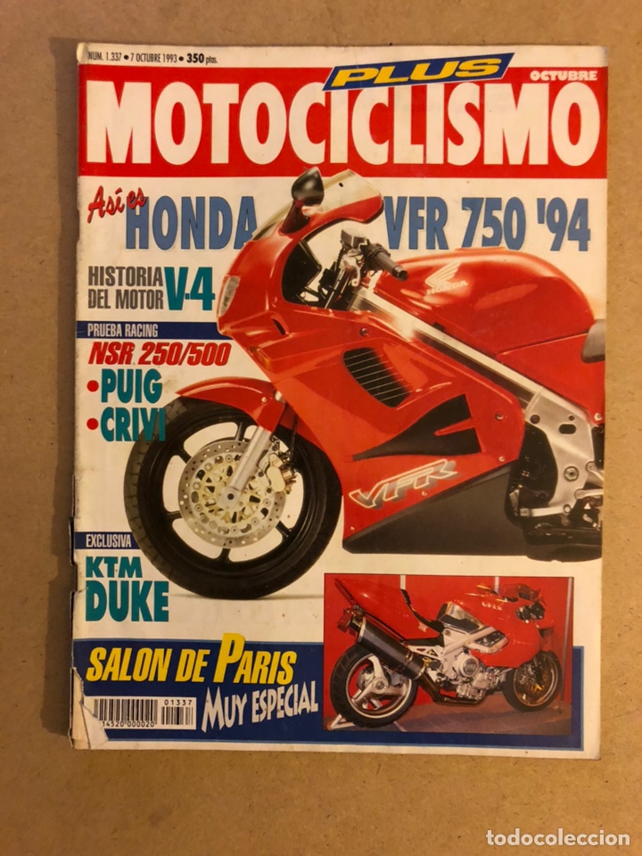 Autos und Motorr&auml;der: MOTOCICLISMO N&deg; 1337 (1993). HONDA VFR 750, NSR 250/500 (PUIG/CRIVILL&Eacute;), KTM DUKE,...