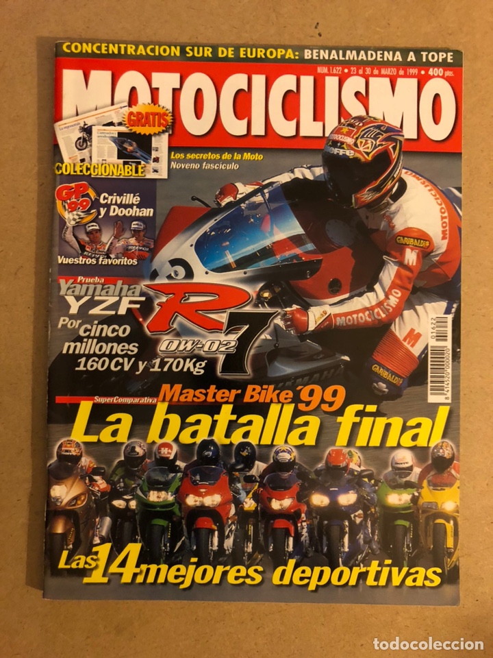 Autos und Motorr&auml;der: MOTOCICLISMO N&deg; 1622 (1999). YAMAHA YZF R7, 14 MEJORES DEPORTIVAS, CRIVILL&Eacute; DOOHAN,...