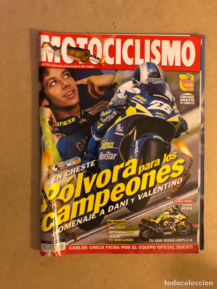 Autos und Motorr&auml;der: MOTOCICLISMO N&deg; 1914 (2004). ROSSI Y PEDROSA, YAMAHA R46, KTM 990 S&Uacute;PER SUKE, G.P. VALENCIA,...