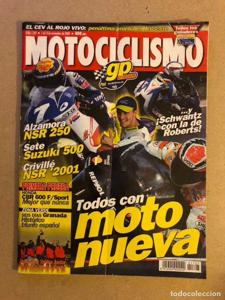 Autos und Motorr&auml;der: MOTOCICLISMO N&deg; 1707 (2000). HONDA CBR 600 F/SPORT, ALZAMORA NSR 250, SETE SUZUKI 500, CRIVILL&Eacute; NSR