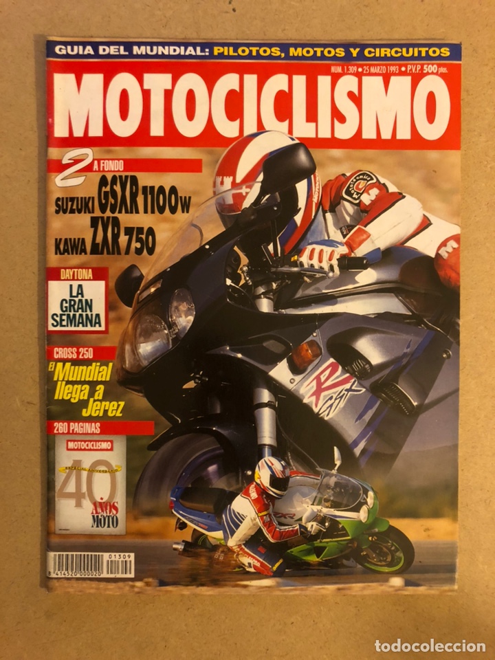 Autos und Motorr&auml;der: MOTOCICLISMO N&deg; 1309 (1993). SUZUKI GSXR 1100w, KAWA ZXR 759, MUNDIAL, CROSS