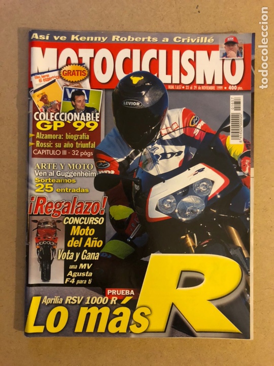 Autos und Motorr&auml;der: MOTOCICLISMO N&deg; 1657 (1999). APRILIA RSV 1000 R, BIOGRAF&Iacute;A: ALZAMORA, ROSSI, CRIVILL&Eacute;,...