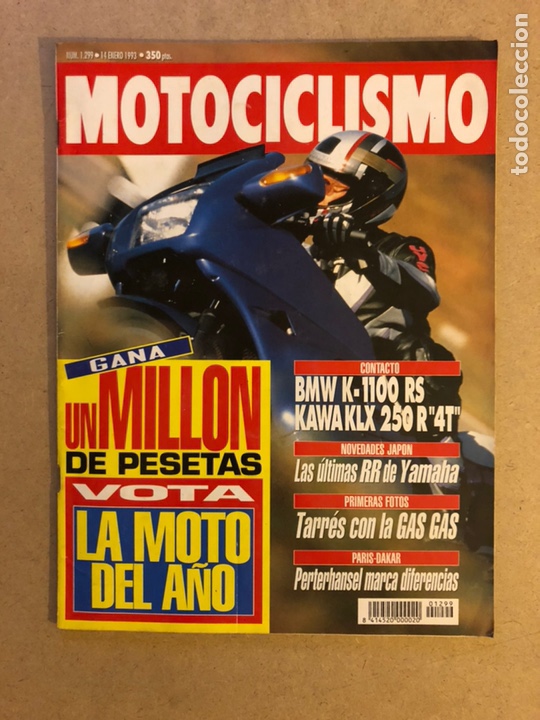 Autos und Motorr&auml;der: MOTOCICLISMO 1299 (1993). BMW K-1100 RS, KAWA KLX 250 R4T,...
