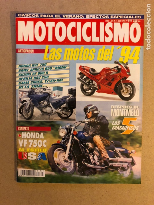 Autos und Motorr&auml;der: MOTOCICLISMO N&deg; 1325 (1993). HONDA VF 750C, HONDA RVF 750, SUZUKI RF 900 R,...
