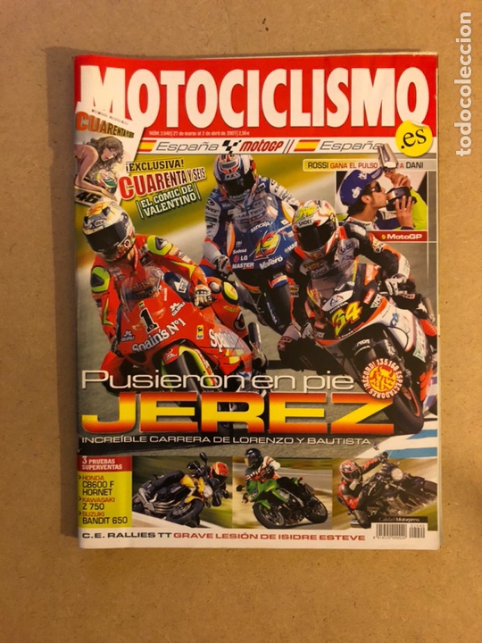 Cars and Motorcycles: MOTOCICLISMO N&deg; 2040 (2007). G.P. ESPA&Ntilde;A JEREZ, HONDA CB 600 F HORNET, KAWA Z 750,...