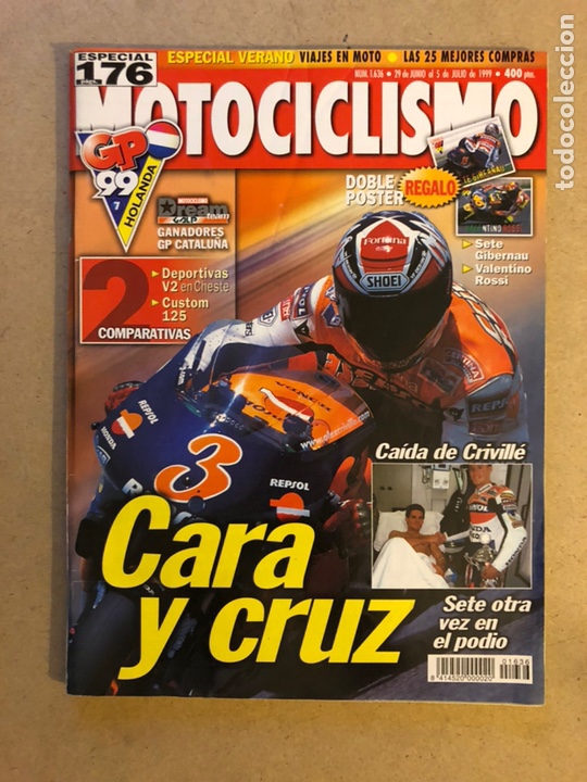 Motociclismo N 1636 1999 Poster Valentino R Comprar Revistas Antiguas De Motos Y Motocicletas En Todocoleccion