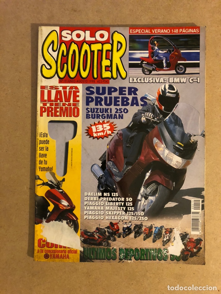 Automobili e Motociclette: SOLO SCOOTER N&deg;10 (1998). SUZUKI 250 BURGMAN, BMW C-1, DAELIM NS 125,...