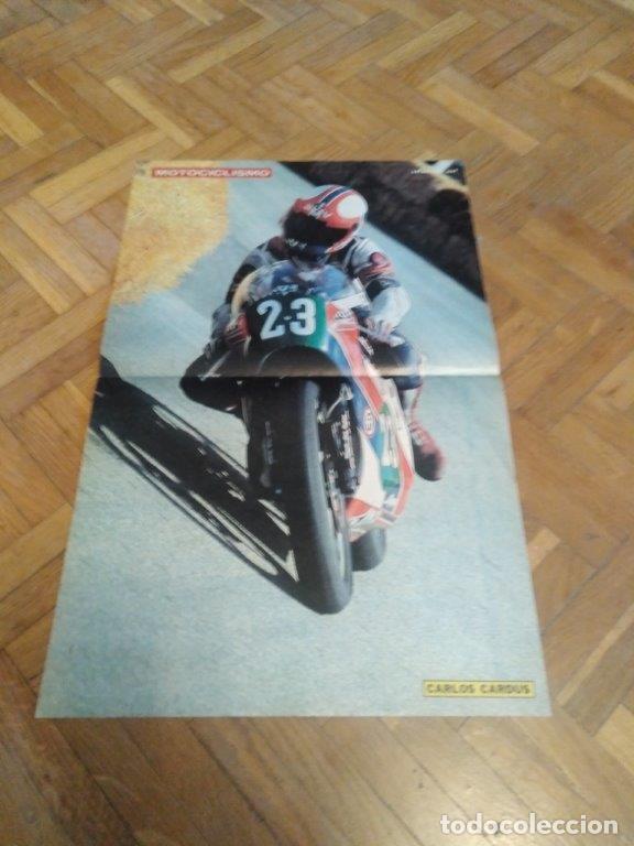 Automobili e Motociclette: POSTER REVISTA MOTOCICLISMO A&Ntilde;O 1981. CARLOS CARDUS. MEDIDAS 27,50 X 42,50 CM APROX.
