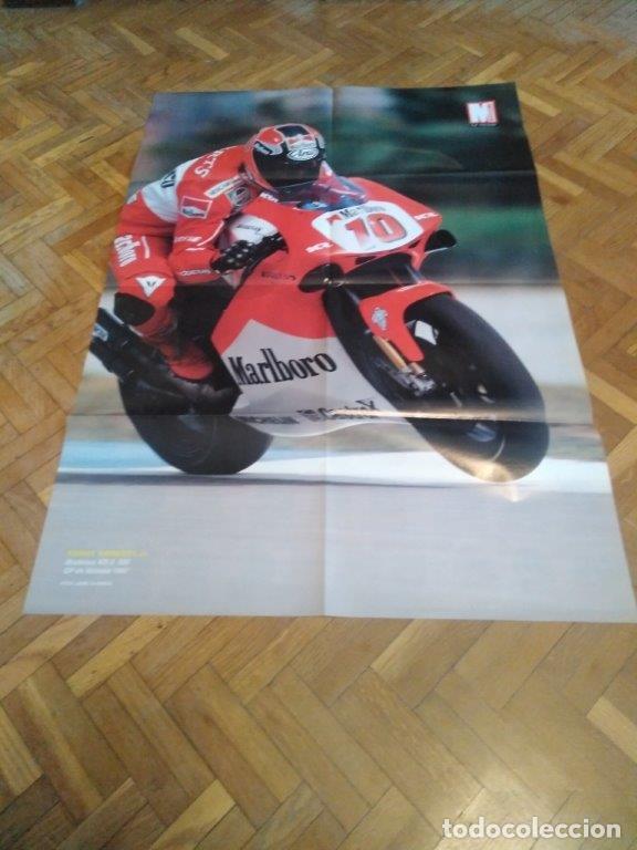Automobili e Motociclette: POSTER REVISTA MOTOCICLISMO A&Ntilde;O 1997. KENNY ROBERTS JR. MODENA KR3. G.P. DE MALASIA.