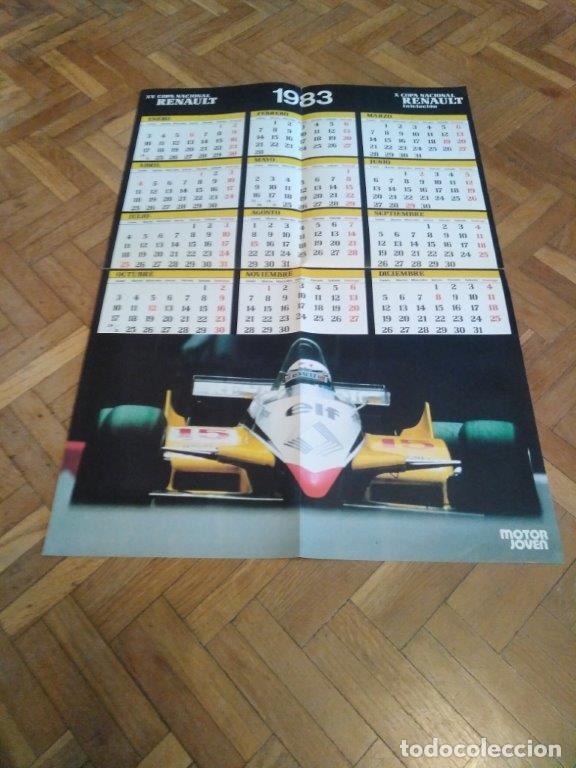 Automobili e Motociclette: CALENDARIO REVISTA MOTOR JOVEN A&Ntilde;O 1993. XV COPA NACIONAL RENAULT. 40.50X57,50 CM.