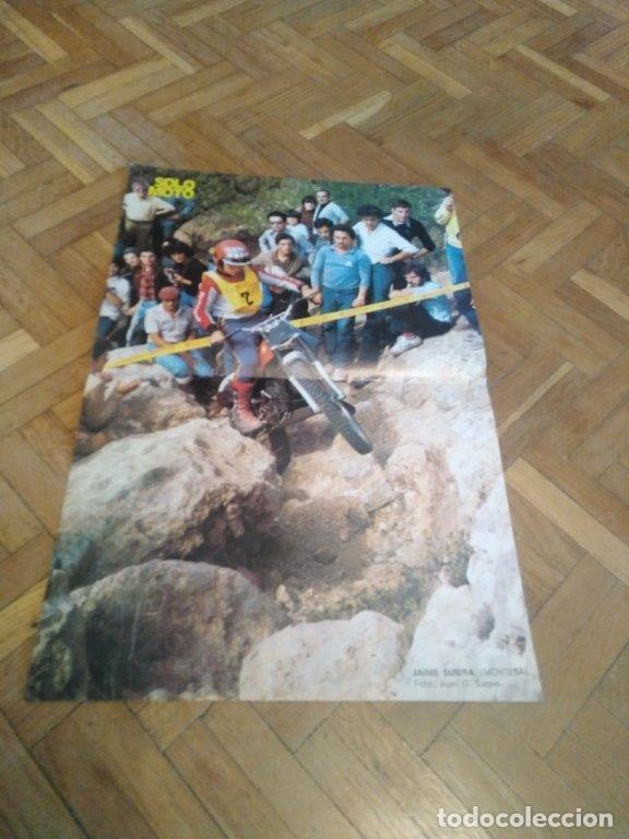 Coches y Motocicletas: POSTER REVISTA SOLO MOTO ACTUAL. JAIME SUBIRA. MONTESA. MEDIDAS 30X45 CM APROX.