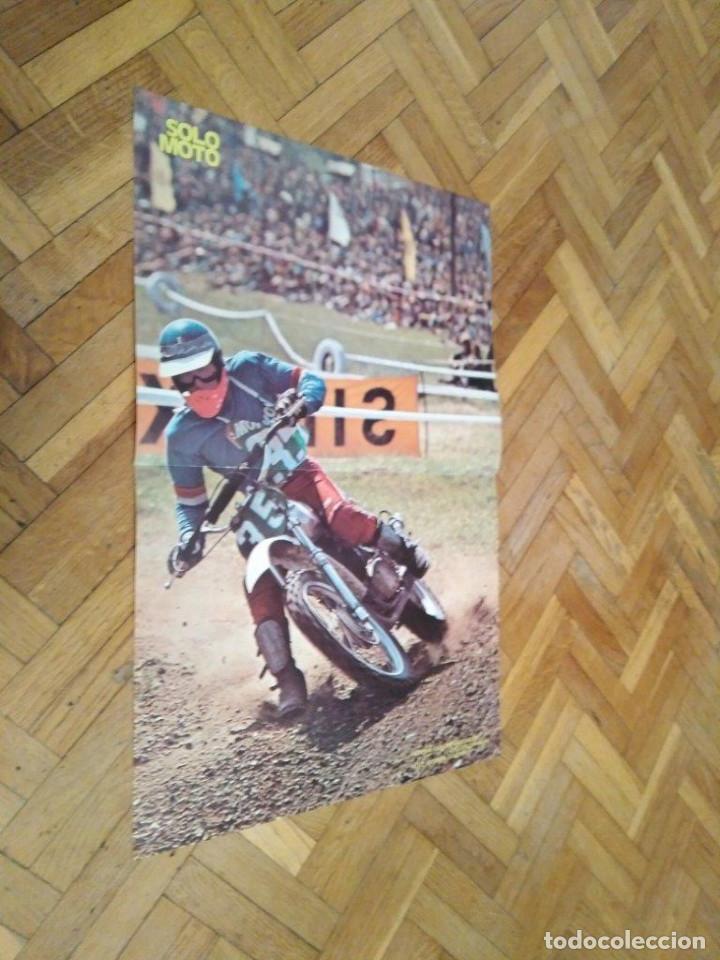 Automobili e Motociclette: POSTER REVISTA SOLO MOTO ACTUAL A&Ntilde;O 1976. ANTONIN BAROROVSKY. CZ 250. CHECOSLOVAQUIA.