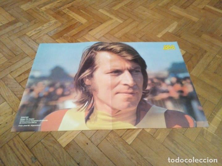 Cars and Motorcycles: POSTER REVISTA SOLO MOTO ACTUAL A&Ntilde;O 1976. ROGER DE COSTER. MEDIDAS 45X30 APROX.