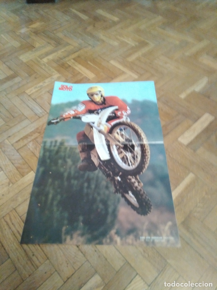 Coches y Motocicletas: POSTER REVISTA SOLO MOTO ACTUAL A&Ntilde;O 1978. JUAN JOSE BARRAGAN. MONTESA. MEDIDAS 30X45 APROX.