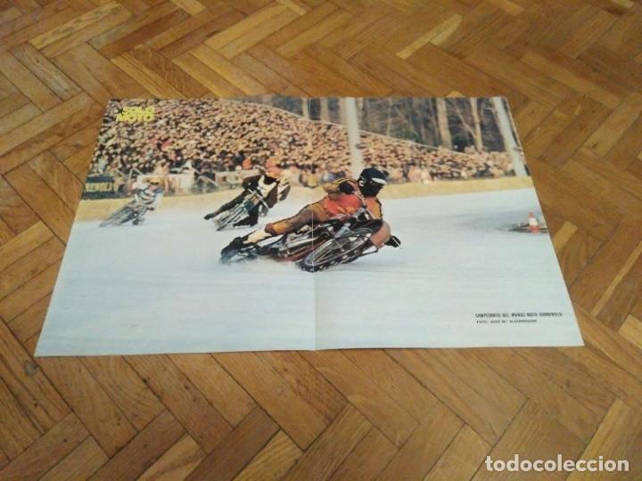 Automobili e Motociclette: POSTER REVISTA SOLO MOTO ACTUAL A&Ntilde;O 1976. CAMPEONATO DEL MUNDO DE MOTO SOBREHIELO.
