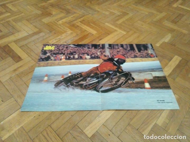 Automobili e Motociclette: POSTER REVISTA SOLO MOTO ACTUAL A&Ntilde;O 1977. ICE-RACING. MEDIDAS 45X30 APROX