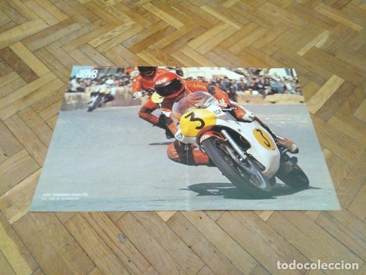 Automobili e Motociclette: POSTER REVISTA SOLO MOTO ACTUAL A&Ntilde;O 1977. JACKY SAMARANH. YAMAHA 350. MEDIDAS 45X30 CM APROX.