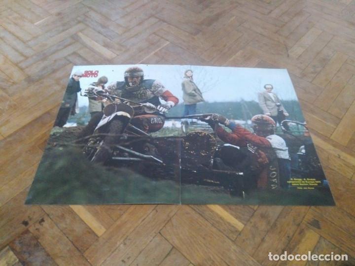 Automobili e Motociclette: POSTER REVIKSTA SOLO MOTO ACTUAL A&Ntilde;O 1975. R. GROGG, A.GRABER. NORTON/HONDA. GP. EUROPA 1974.