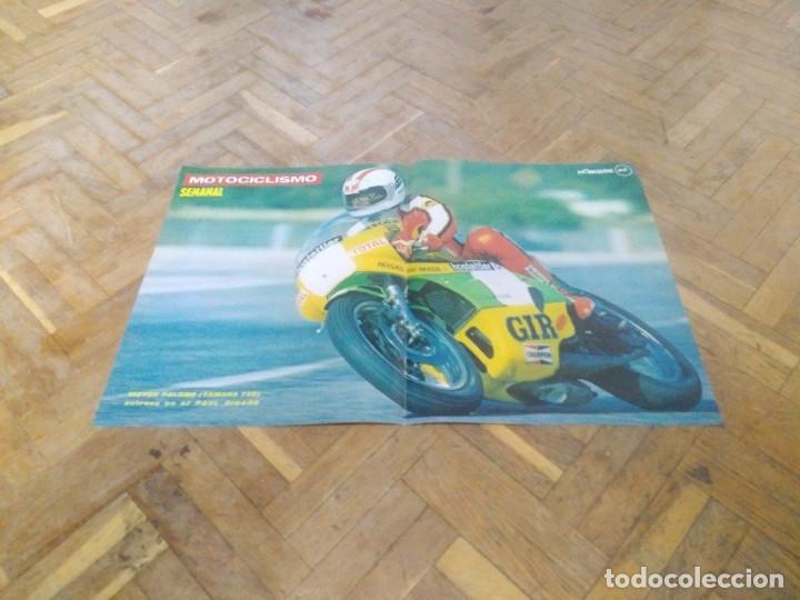 Automobili e Motociclette: REVISTA MOTOCICLISMO A&Ntilde;O 1976 . VICTOR PALOMO. YAMAHA 750. PUL RICARD. MEDIDAS 27X42 APROX.