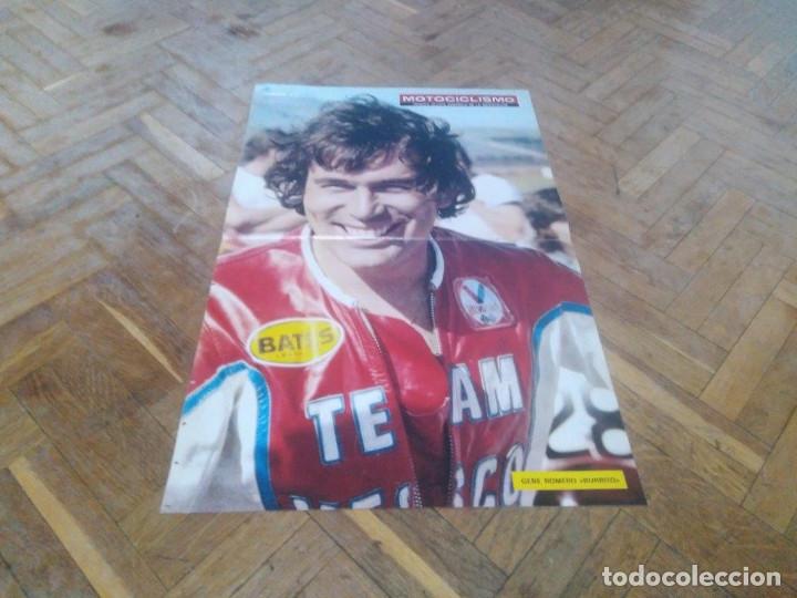 Autos und Motorr&auml;der: POSTER REVISTA MOTOCICLISMO A&Ntilde;O 1978. GENE ROMERO. BURRITO. MEDIDAS 27X42 CM APROX.