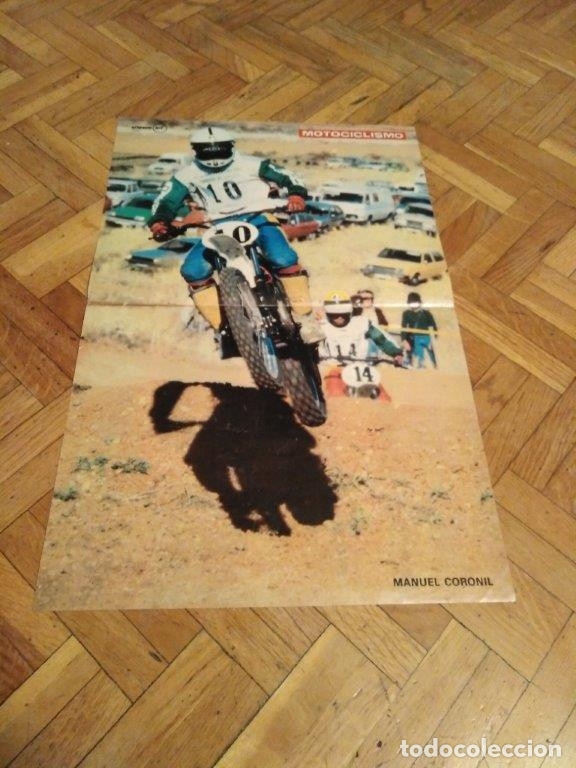 Autos und Motorr&auml;der: POSTER REVISTA MOTOCICLISMO A&Ntilde;O 1978. MANUEL CORONIL. MEDIDAS 27X42 CM APROX.