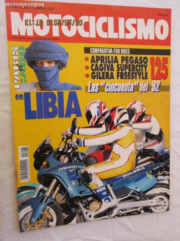 Autos und Motorr&auml;der: MOTOCICLISMO REVISTA N&ordm; 1245 ENERO 1992 - PARIS EL CABO EN LIBIA, COPA GILERA.....