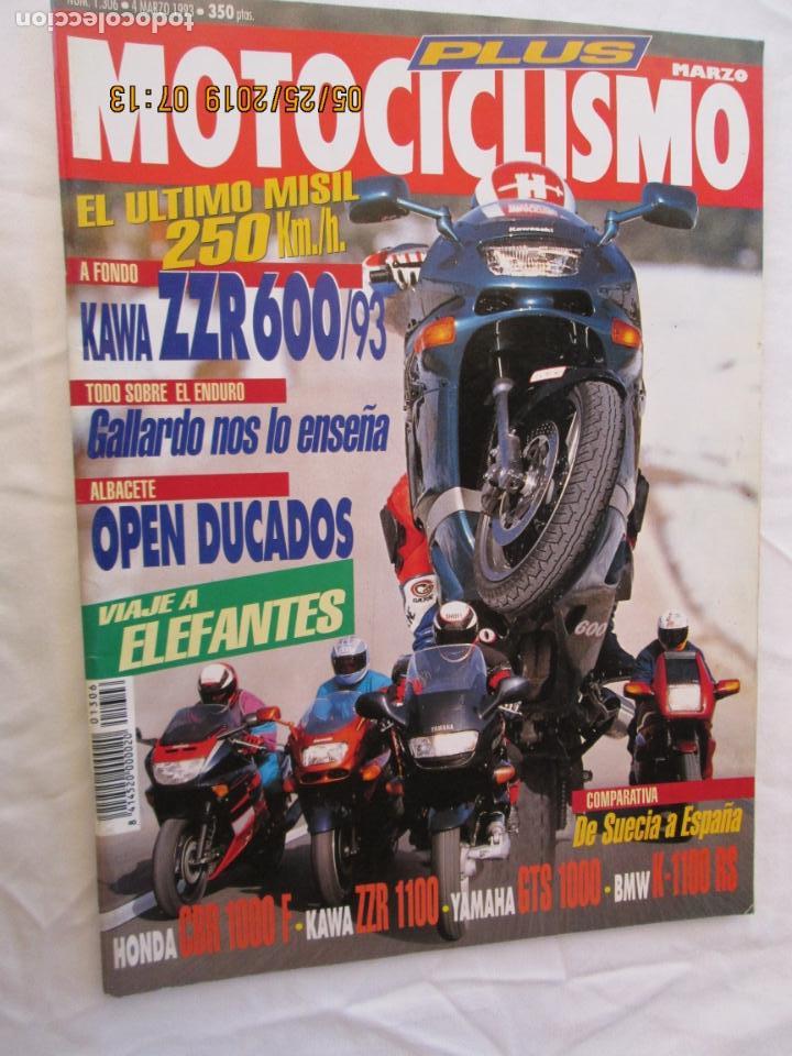 Autos und Motorr&auml;der: MOTOCICLISMO REVISTA N&ordm; 1306 MARZO 1993 - EL &Uacute;LTIMO MISIL 250 KM/H, KAWA ZZR 600/93....