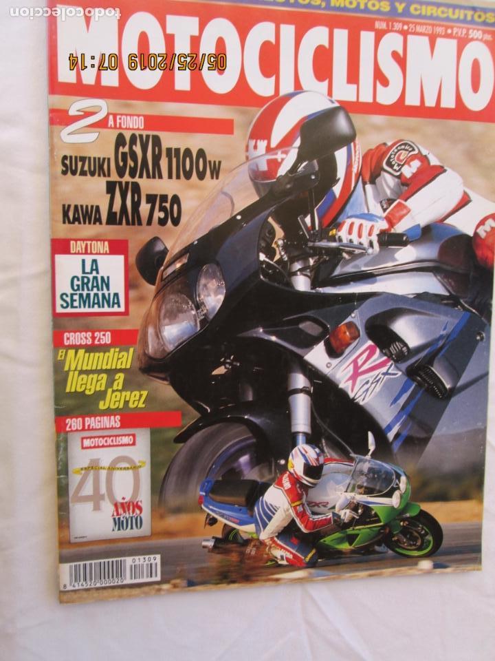 Autos und Motorr&auml;der: MOTOCICLISMO REVISTA N&ordm; 1309 MARZO 1993 - 2 A FONDO SUZUKI gsxr 1100W,  KAWA ZXR 750.....