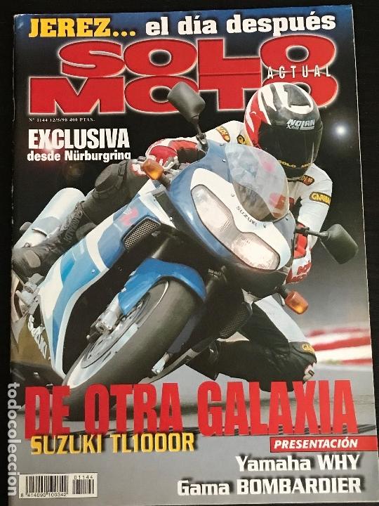 Coches y Motocicletas: SOLO MOTO ACTUAL - N&ordm; 1144 - MAYO 1998 - SUZUKI TL 1000 R YAMAHA WHY 50 FRANCESCO ZERBI LARRY WARD