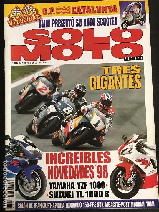 Coches y Motocicletas: SOLO MOTO ACTUAL - N&ordm; 1110 - SEPT 1997 - YAMAHA FZR 1000 DRAG STAR CLASSIC SUZUKI NOVEDADES TRIAL