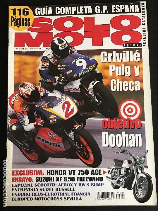 Coches y Motocicletas: SOLO MOTO ACTUAL - N&ordm; 1090 - ABRIL 1997 - HONDA VT 750 ACE SUZUKI XF 650 AEROX YAMAHA BW'S BUMP 50