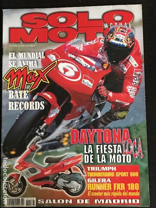 Coches y motocicletas: SOLO MOTO ACTUAL - N&ordm; 1136 - MARZO 1998 - GILERA RUNNER FXR 180 TRIUMPH THUNDERBIRD SPORT 900 SETE