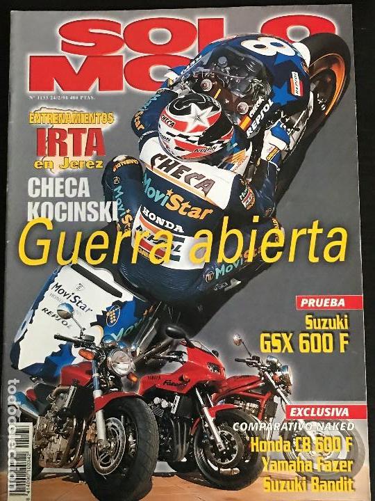 Coches y Motocicletas: SOLO MOTO ACTUAL - N&ordm; 1133 - FEB 1998 - SUZUKI GSX 600 F HONDA CB 600 F YAMAHA FAZER SUZUKI BANDIT