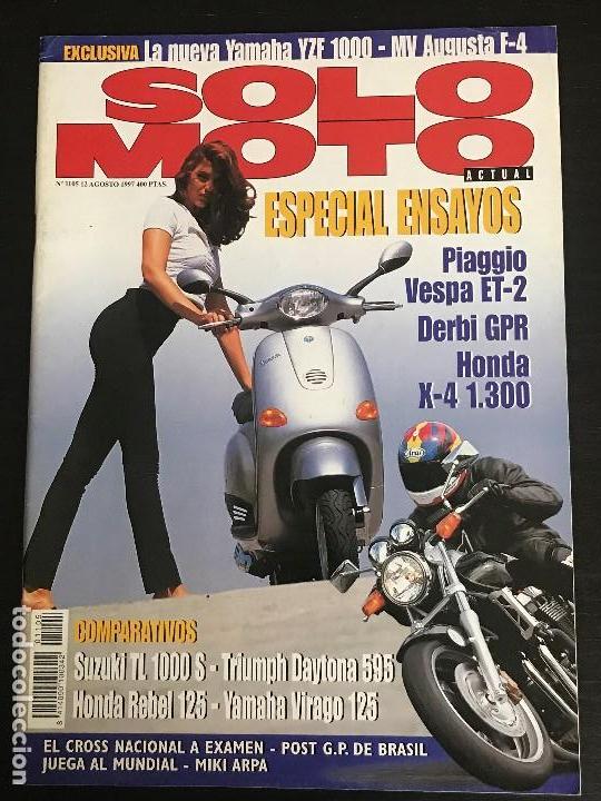 Coches y Motocicletas: SOLO MOTO ACTUAL - N&ordm; 1105 - AGOSTO 1997 - SUZUKI TL 1000 S TRIUMPH DAYTONA 595 HONDA REBEL 125