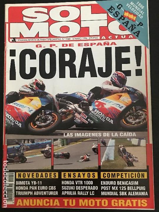 Autos und Motorr&auml;der: SOLO MOTO ACTUAL - N&ordm; 1040 - MAYO 1996 - HONDA PAN EUROPEAN DCBS GP JEREZ TRIUMPH ADVENTURER 900