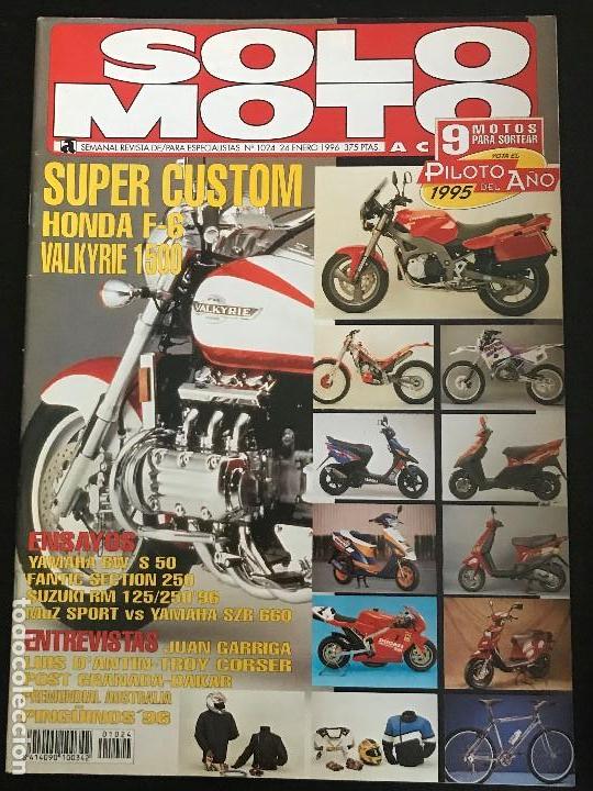 Autos und Motorr&auml;der: SOLO MOTO ACTUAL - N&ordm; 1024 - ENERO 1996 - YAMAHA SZR 660 MUZ SKORPION 660 YAMAHA BW'S 50 HONDA F6