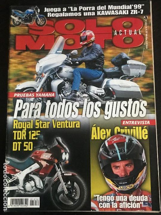Coches y Motocicletas: SOLO MOTO ACTUAL - N&ordm; 1212 - AGOSTO 1999 - YAMAHA XVZ TF SUZUKI TL 1000S YAMAHA TDR 125 CRIVILLE