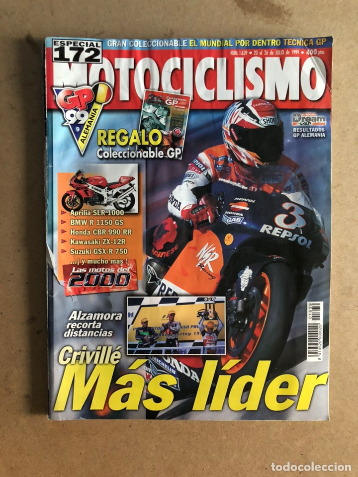 Autos und Motorr&auml;der: MOTOCICLISMO N&deg; 1639 (1999). CRIVILL&Eacute;, APRILIA SLR 1000, BMW R 1150 GS, HONDA CBR 990 RR,...