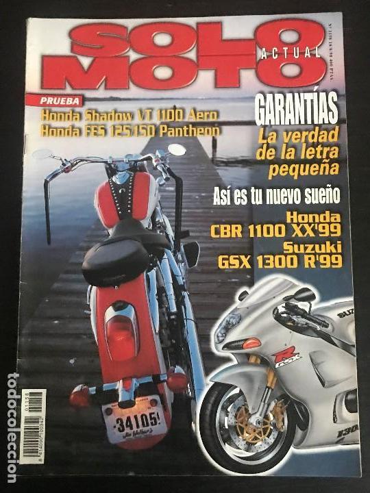 Coches y Motocicletas: SOLO MOTO ACTUAL - N&ordm; 1158 - AGOSTO 1998 - HONDA SHADOW VT 1300 SUZUKI GSX 1300R HONDA CBR 1100S