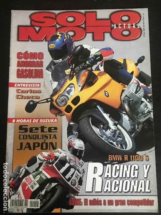 Coches y motocicletas: SOLO MOTO ACTUAL - N&ordm; 1156 - AGOSTO 1998 - BMW R 1100 S KAWASAKI ZZR 250 APRILIA AREA 50 CHECA