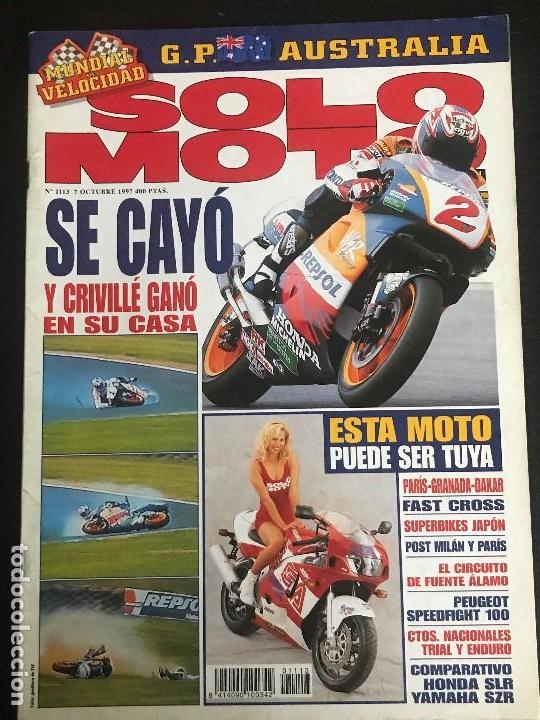 Coches y Motocicletas: SOLO MOTO ACTUAL - N&ordm; 1113 - OCTUBRE 1997 - HONDA SLR 650 YAMAHA SZR 660 PEUGEOT SPEEDFIGHT 100