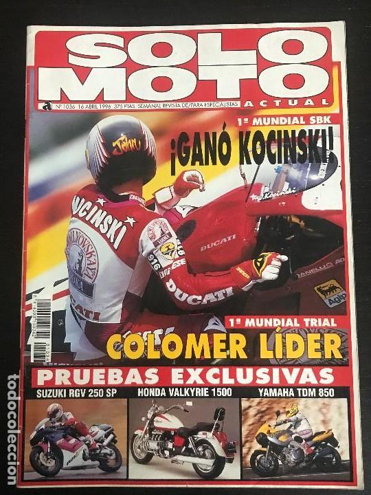 Coches y Motocicletas: SOLO MOTO ACTUAL - N&ordm; 1036 - ABRIL 1996 - SUZUKI RGV 250 SP HONDA VALKYRIE 1500 YAMAHA TDM 850