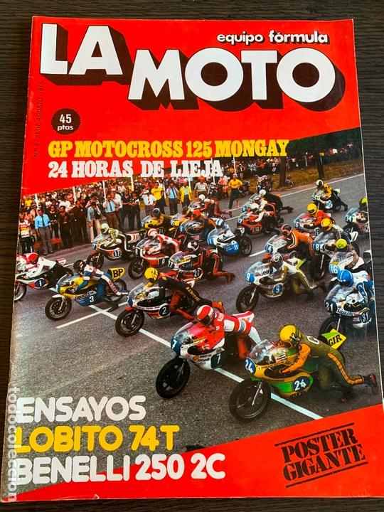 Automobili e Motociclette: Revista la moto equipo f&oacute;rmula n&deg; 4 de 1975 ensayo Lobito 74 t benelli 250 2c